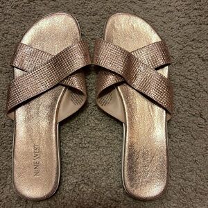 Nine West Sparkle Sandals Sz 9.5